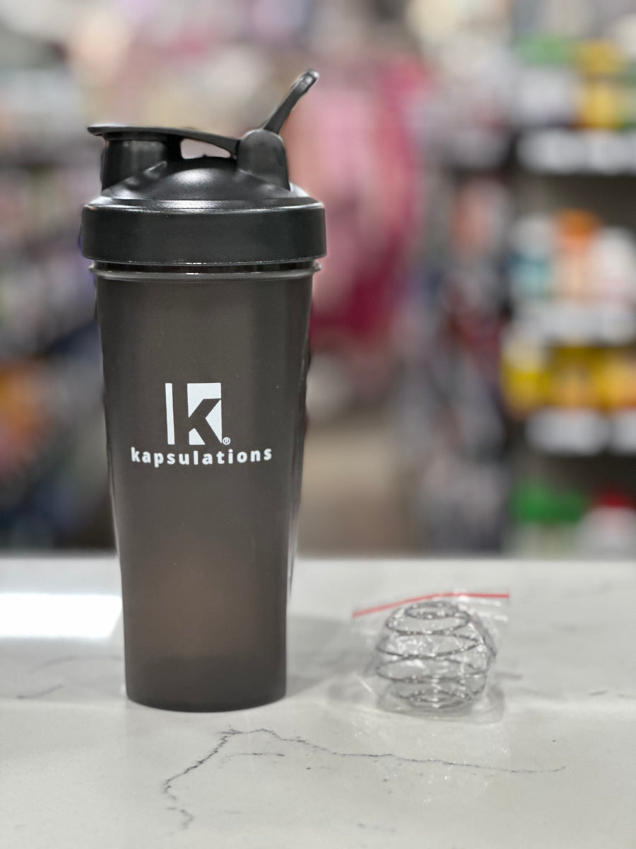 Shaker Bottle Black 24 oz. kapsulations