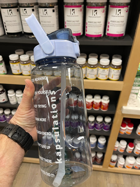 Periwinkle 2 Liter Flip-Top Water Bottle Wholesale