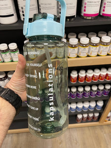 Aqua 2 Liter Flip-Top Water Bottle Wholesale