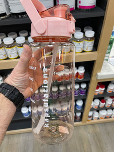 Pink 2 Liter Flip-Top Water Bottle Wholesale